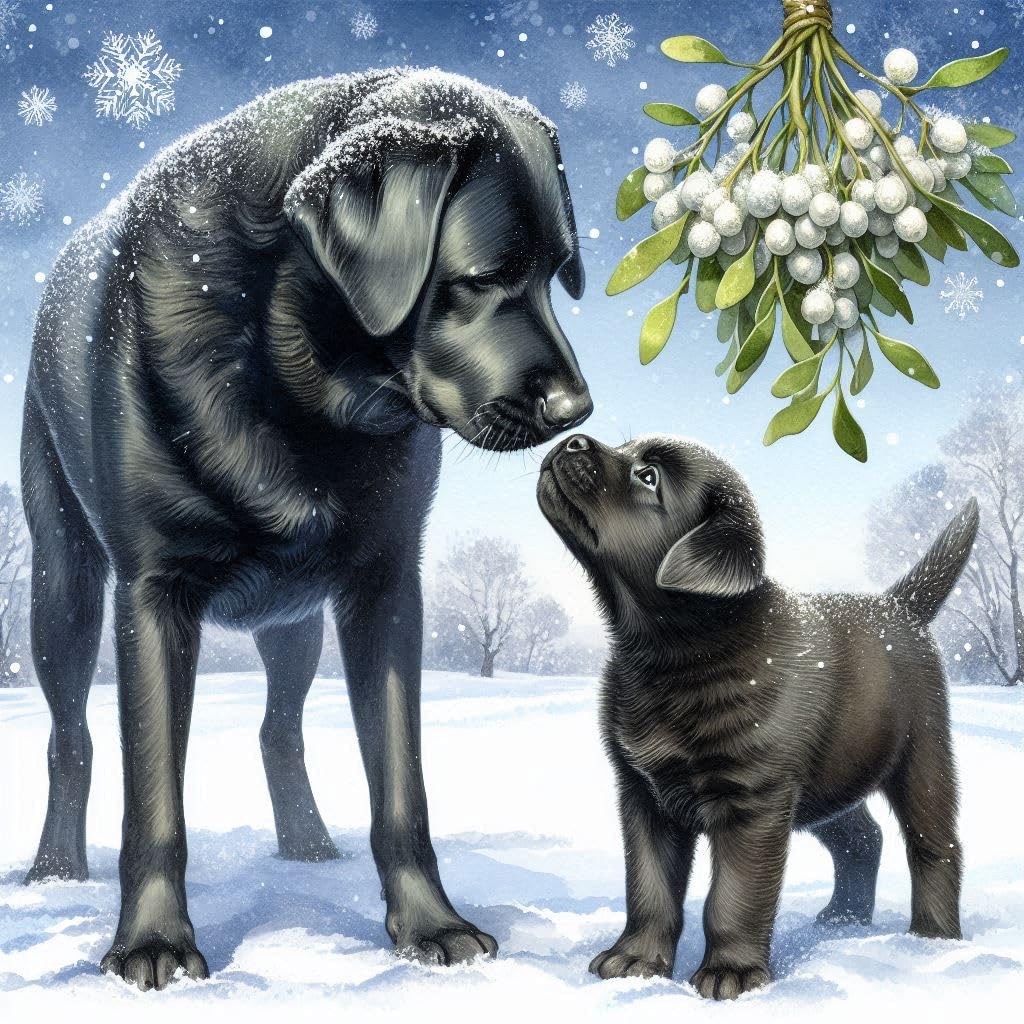 Black Lab Christmas Cards
