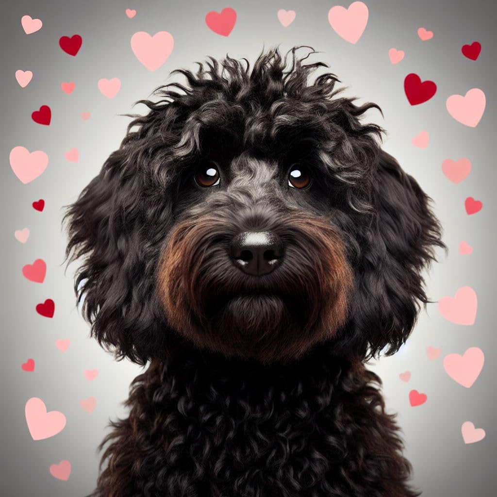 Black Cockapoo Greeting Card