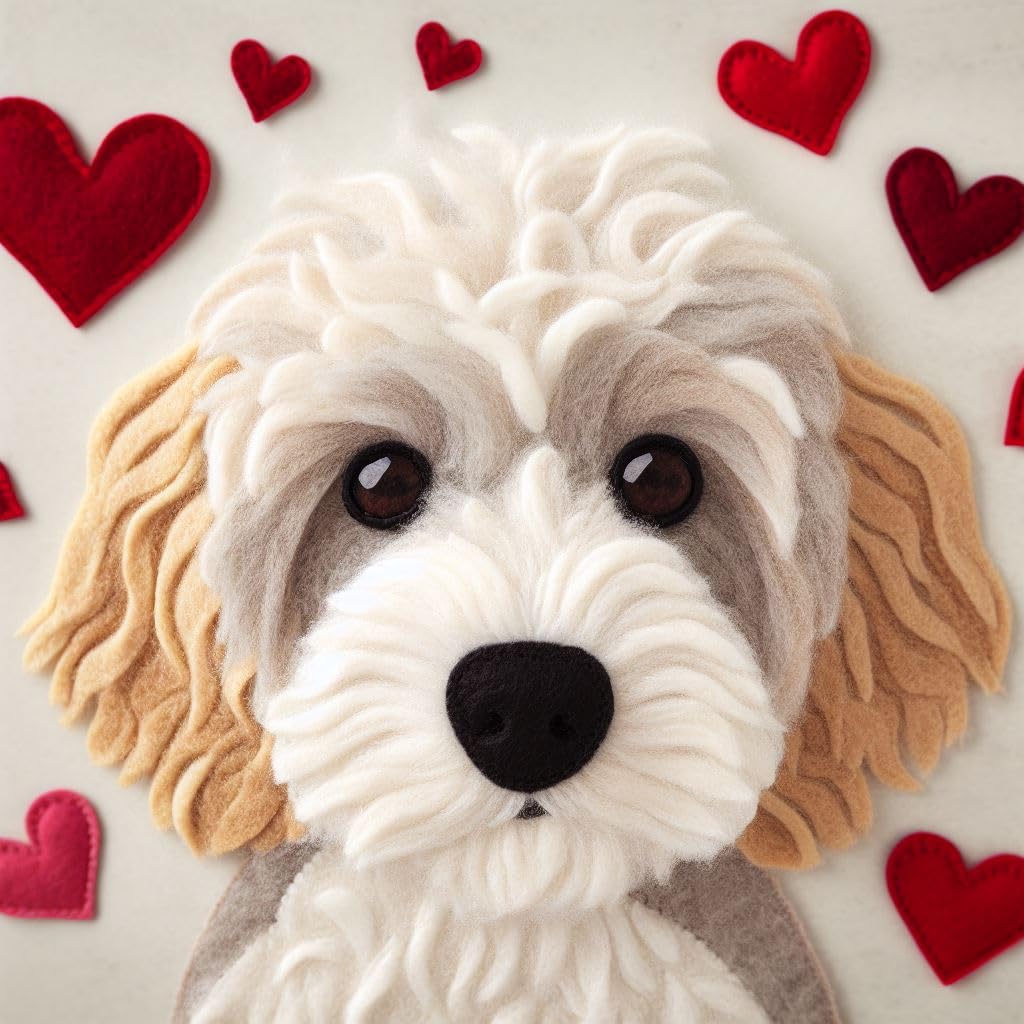 Cockapoo Felt Card