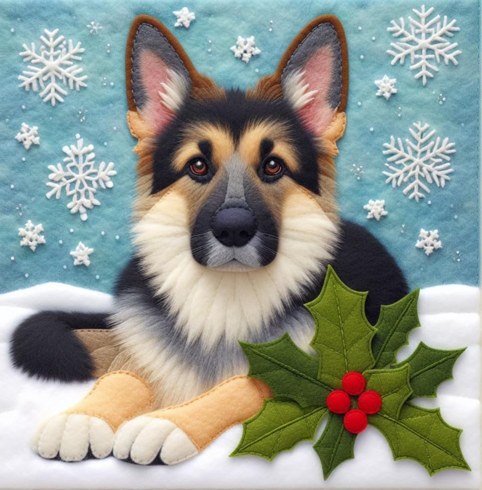 Pack of German Shepherd Christmas Cards
