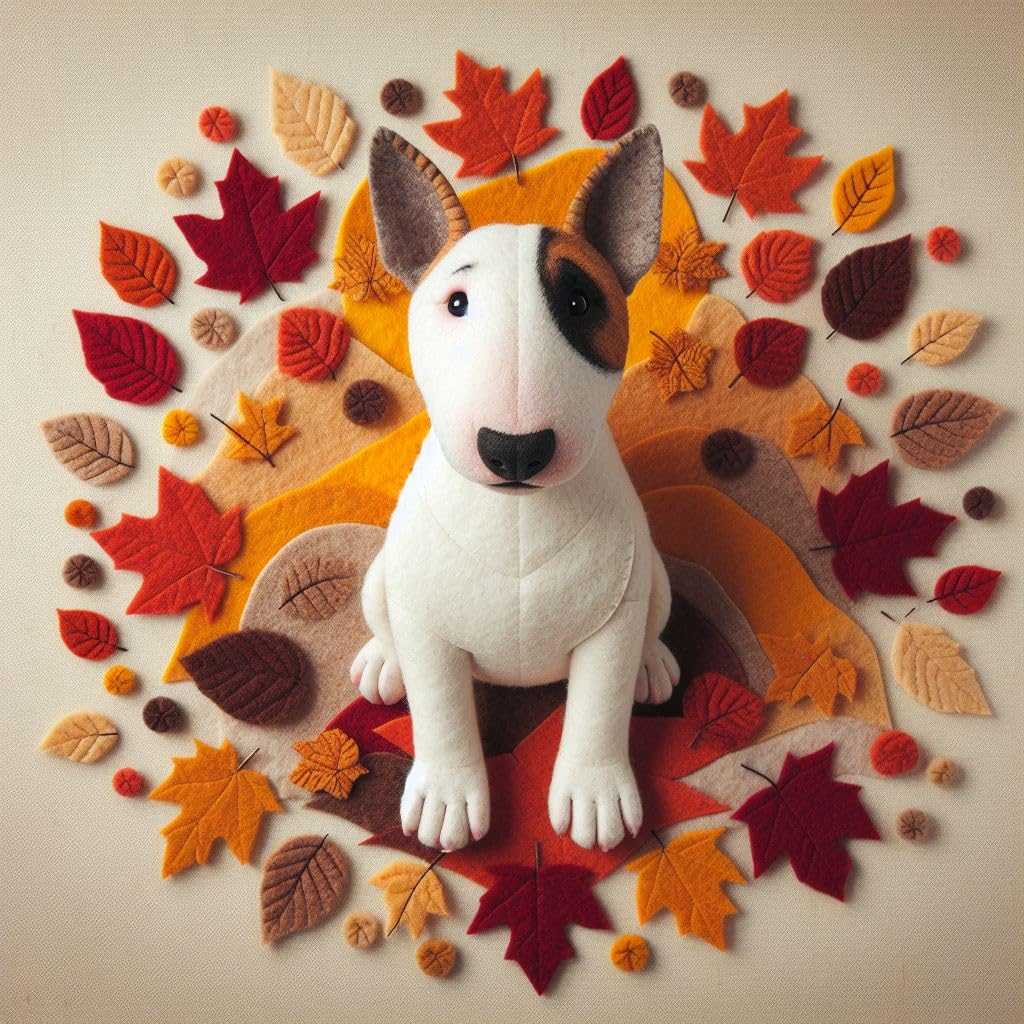 Bull Terrier Greeting Card