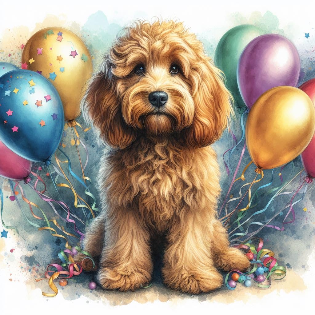 Cockapoo Birthday Card