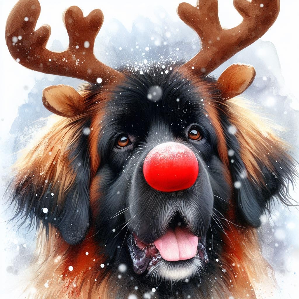 Pack of Leonberger Christmas Cards