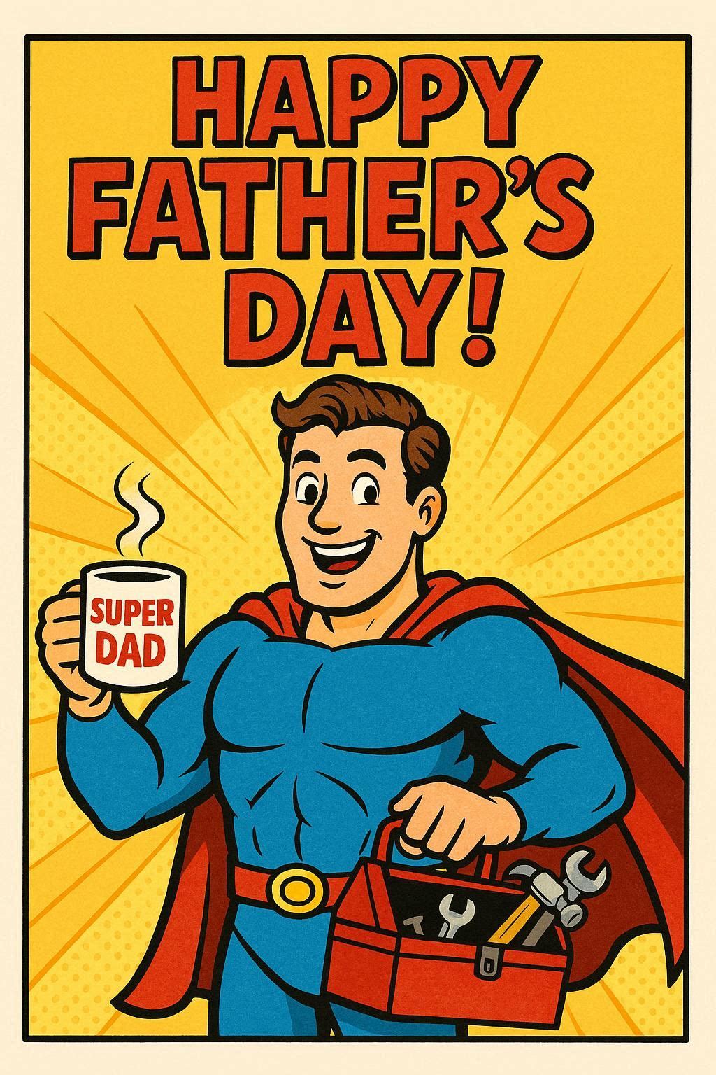 Single Luxury No 1 Dad Fathers Day Card