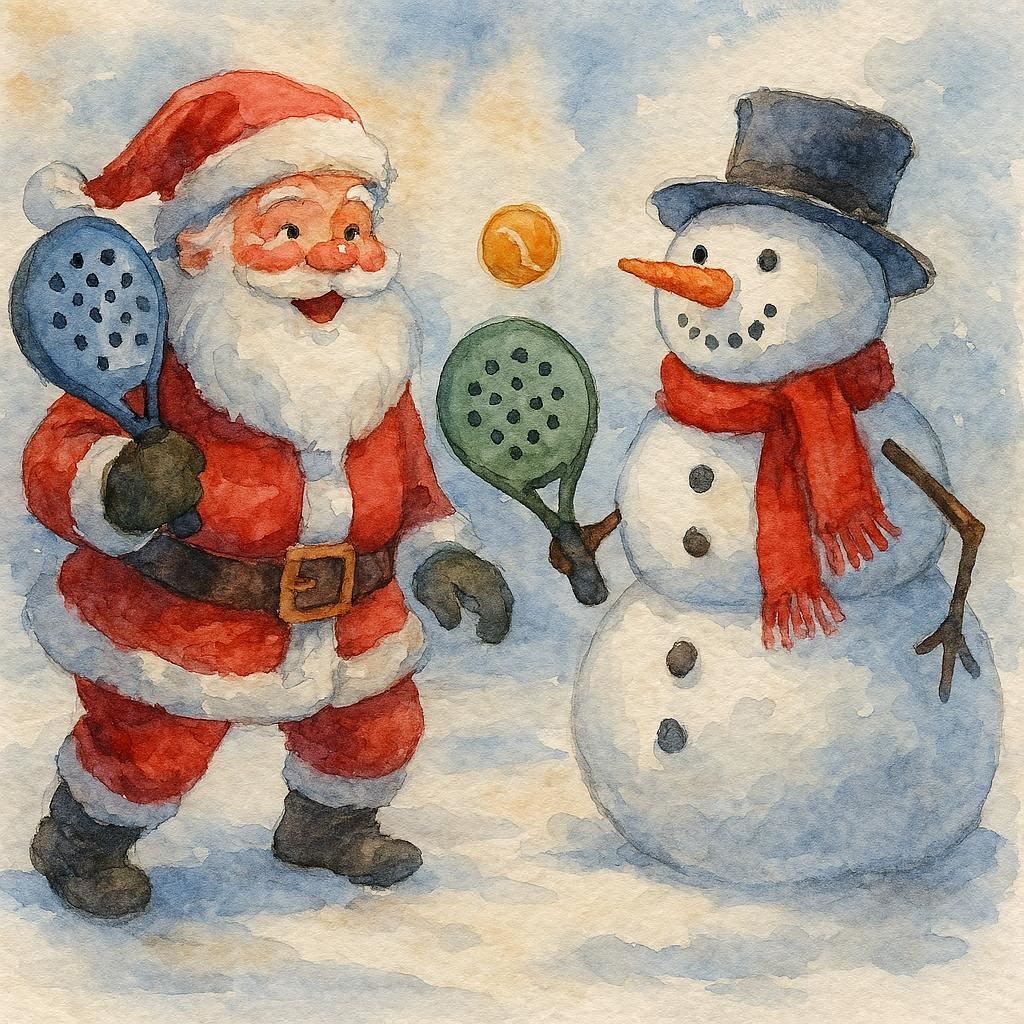Padel Christmas Card