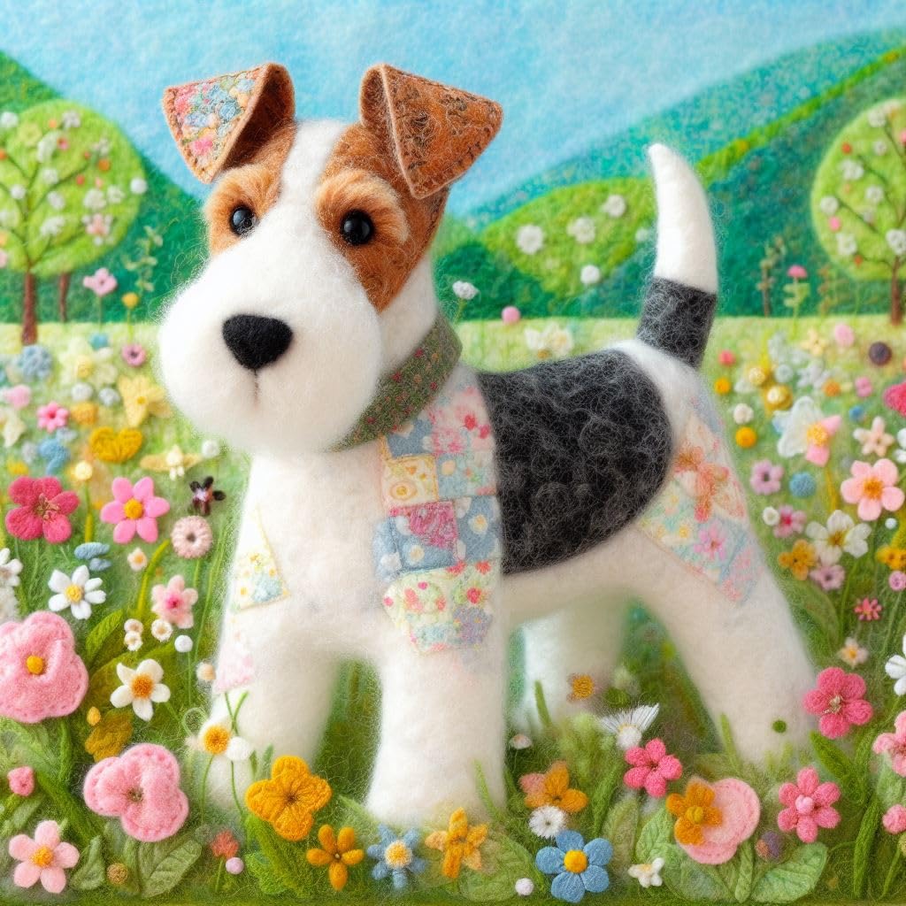Wire Fox Terrier Birthday Card