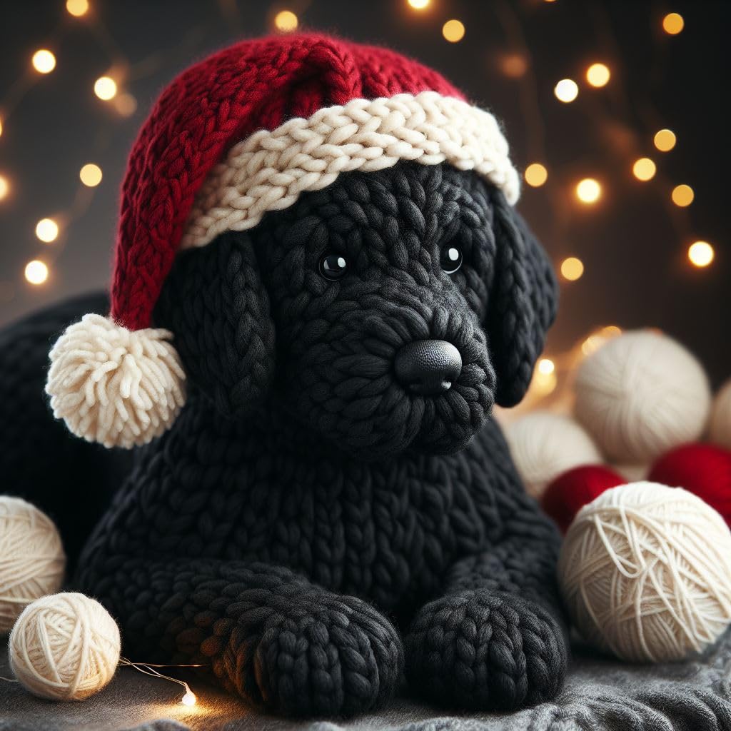 Pack of Labrador Knitted Cards