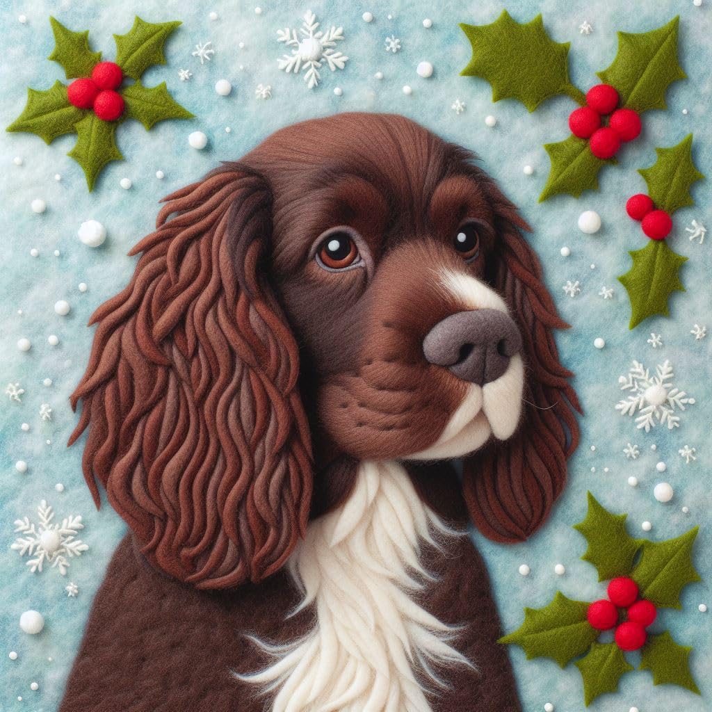 Pack of Brown Cocker Spaniel Christmas Cards