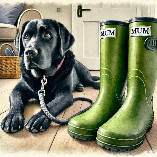Black Lab Mothers Day Card