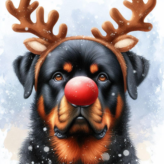 Rottie Christmas Card