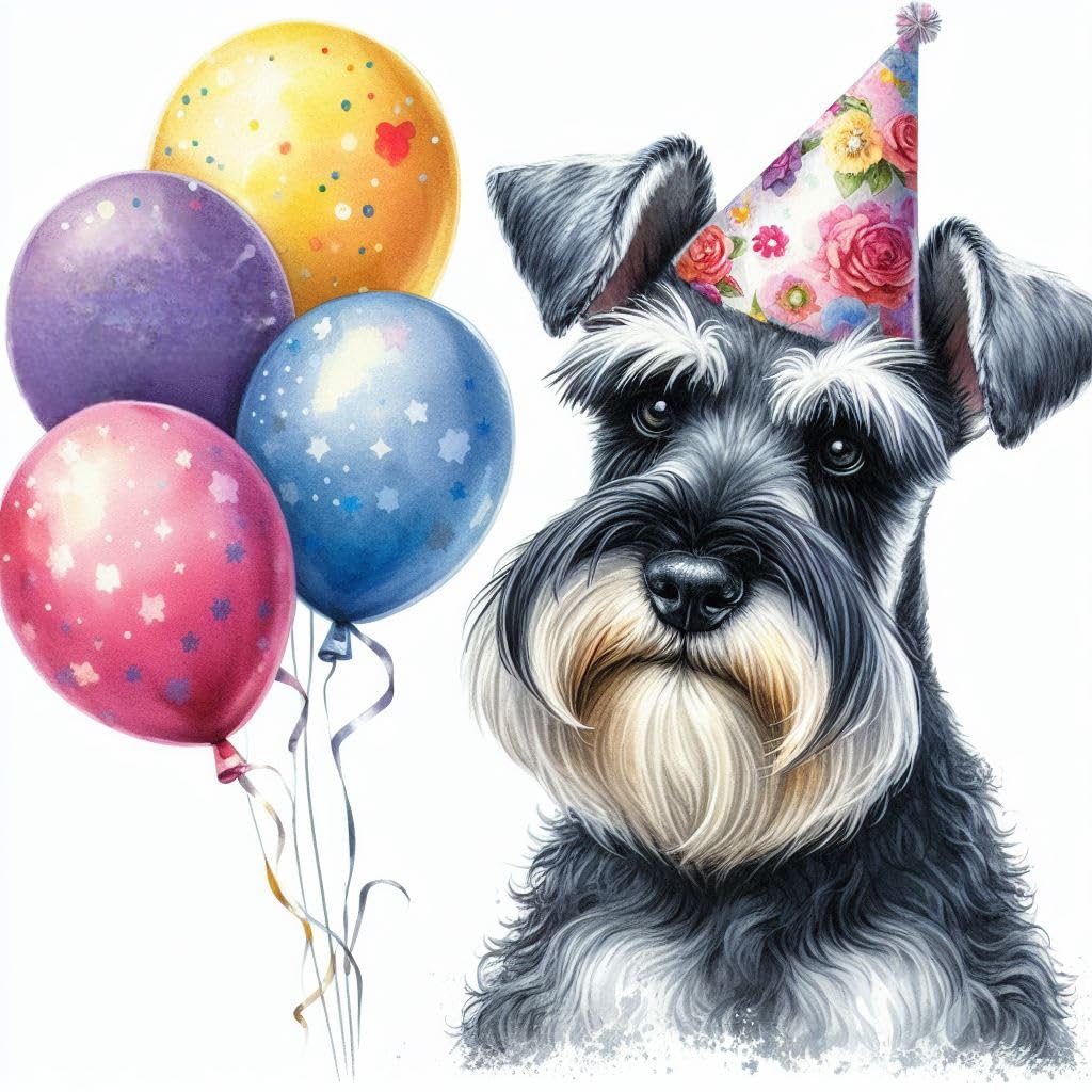 Schnauzer Greeting Card