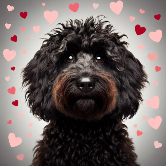 Black Cockapoo Greeting Card