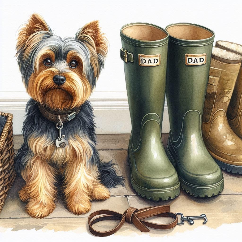 Yorkshire Terrier Dad Birthday Card
