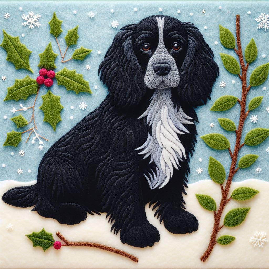 Black Cocker Spaniel Christmas Cards
