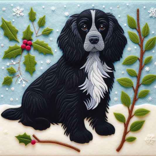 Black Cocker Spaniel Christmas Cards
