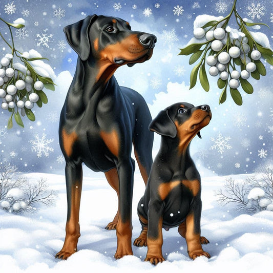 Doberman Christmas Card Packs