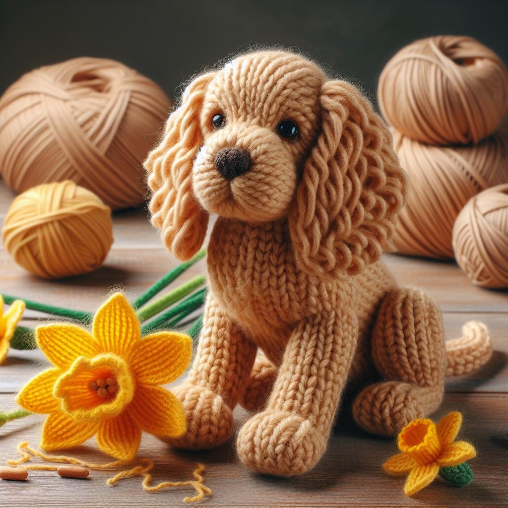 Cocker Spaniel Daffodil Card