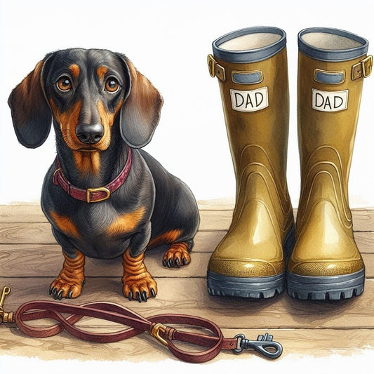 Dachshund Dad Birthday Card