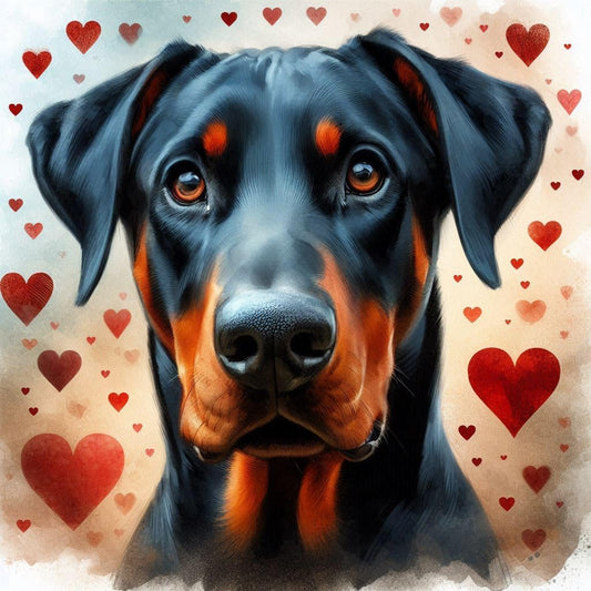 Doberman Blank Card