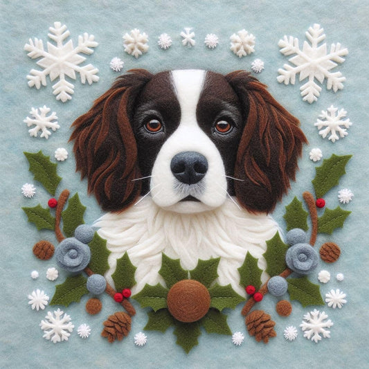 Springer Spaniel Christmas Card