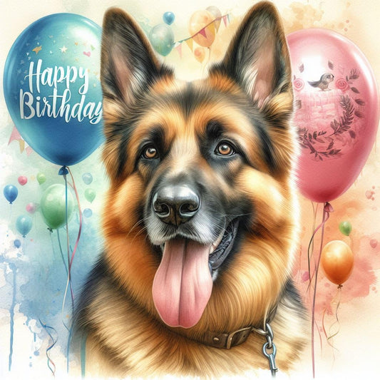 German Shepherd Greeting Card