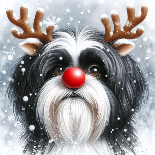 Shih Tzu Christmas Card