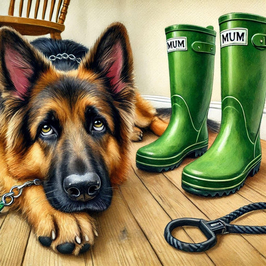 German Shepherd Mothering Sunday Card