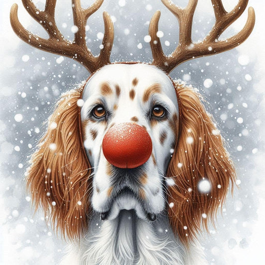 English Setter Christmas Card