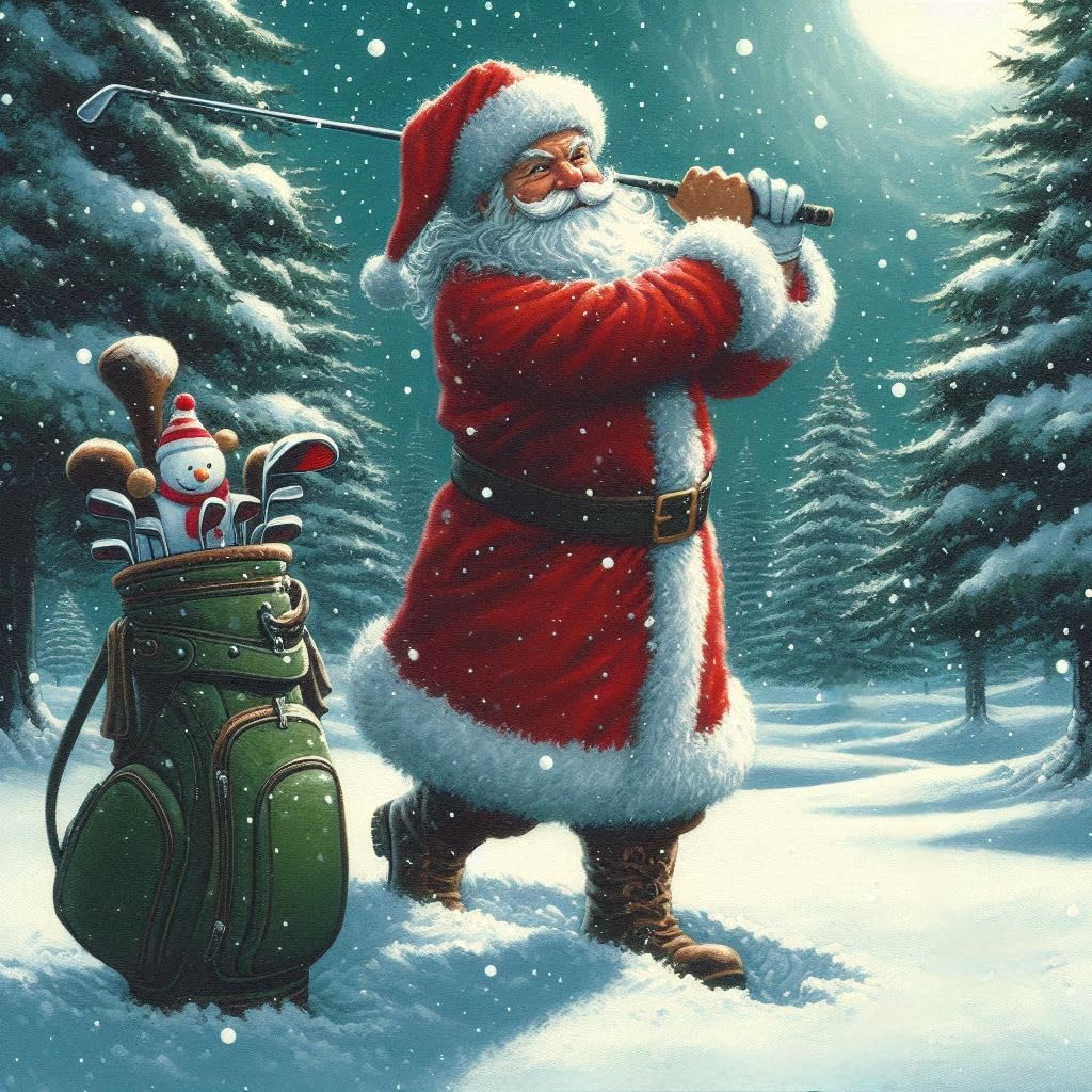 Golf Christmas Card