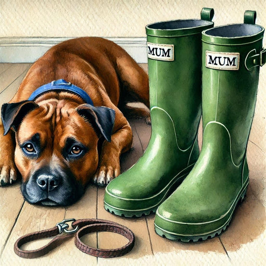 Brown Staffy Mothers Day Card