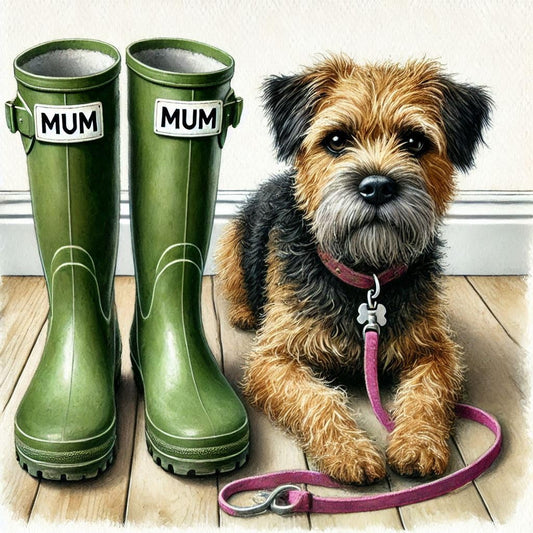 Border Terrier Mum Birthday Card