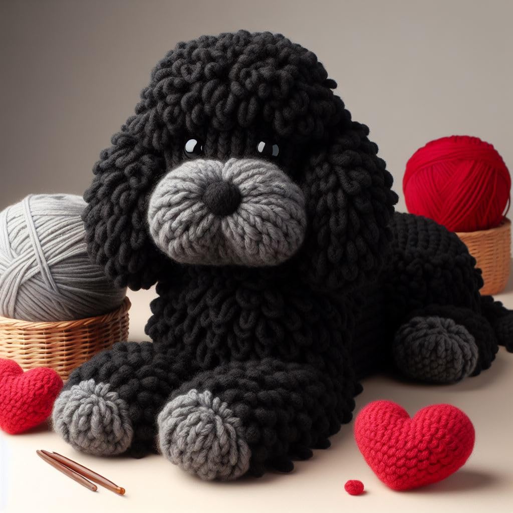 Knitted Cockapoo Card