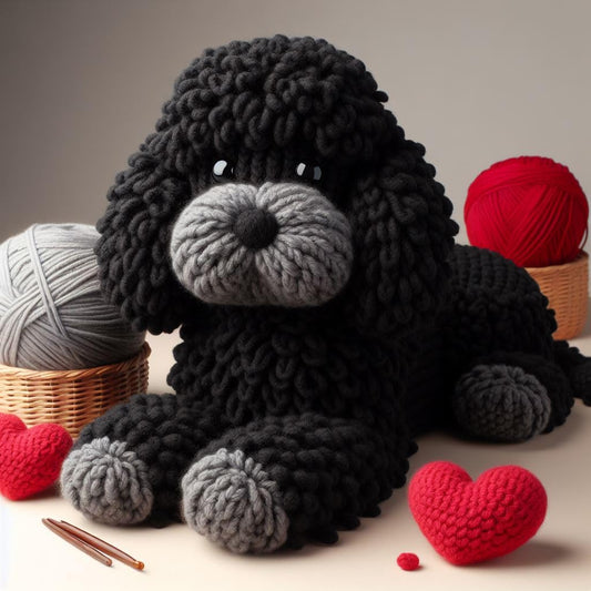 Knitted Cockapoo Card