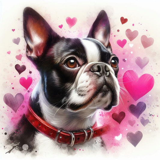 Boston Terrier Blank Card