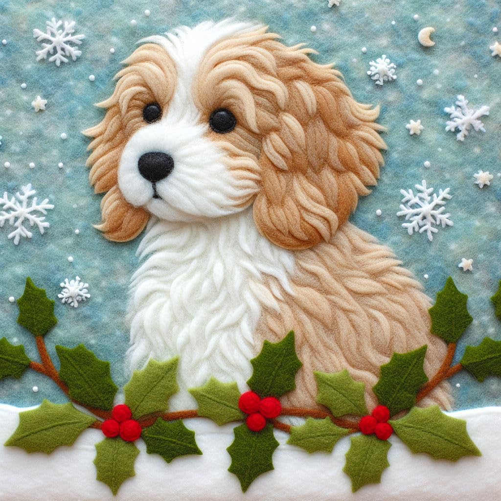 Pack of Cockapoo Christmas Cards