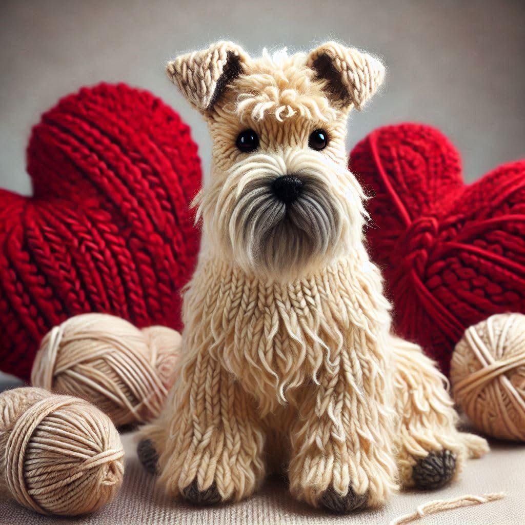 Wheaten Knitted Card