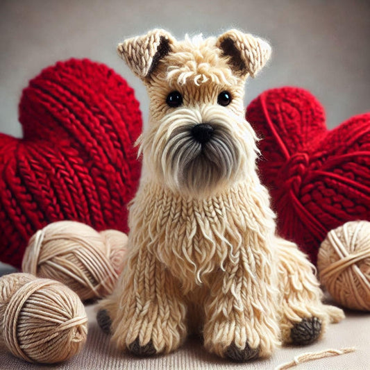 Wheaten Knitted Card