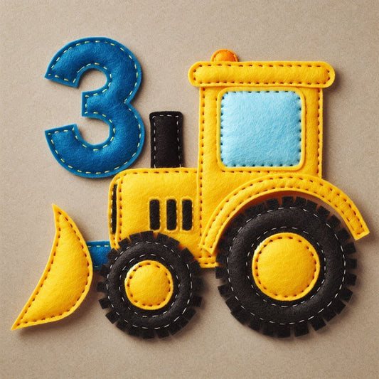 Digger Birthday Card