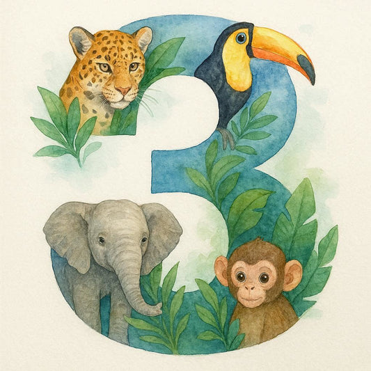 3rd Birthday Zoo Card