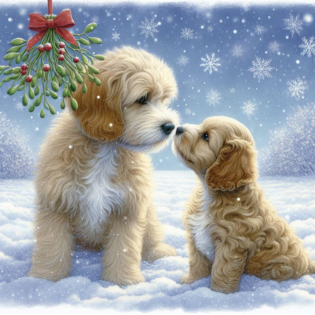 Pack of Cockapoo Christmas Cards