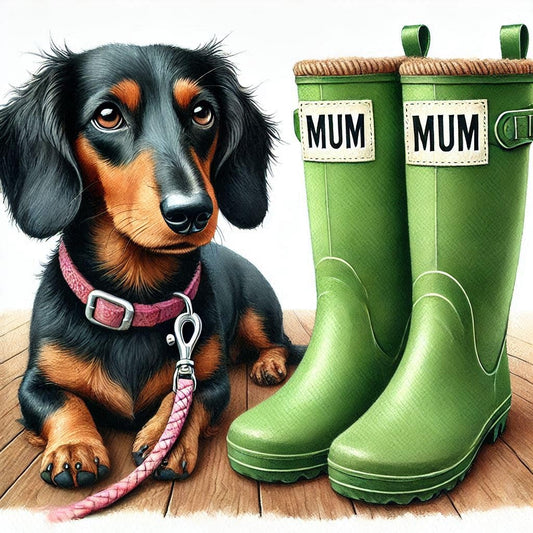 Dachshund Mothering Sunday Card