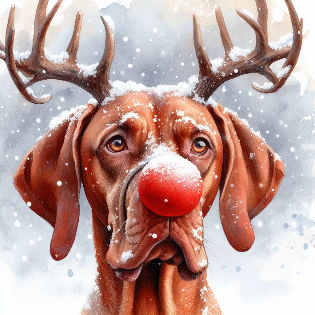 Vizsla Christmas Card