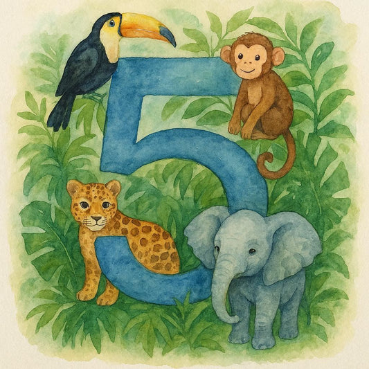 5th Birthday Zoo Card