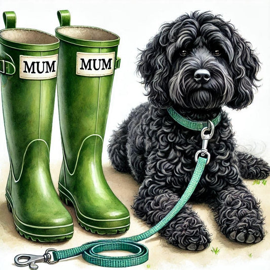 Black Cockapoo Mothering Sunday Card