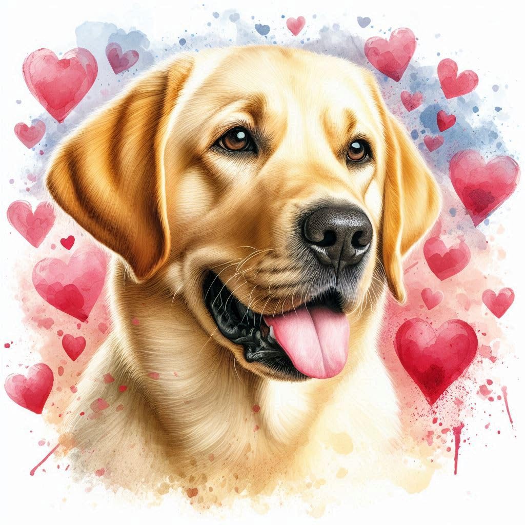 Yellow Lab Greeting Card