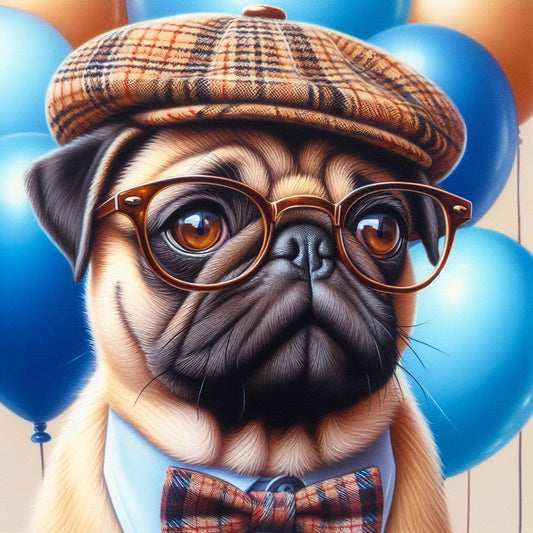 Pug Birthday Card
