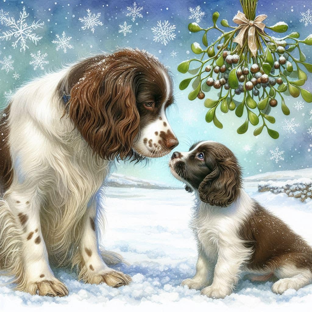 Springer Spaniel Christmas Card