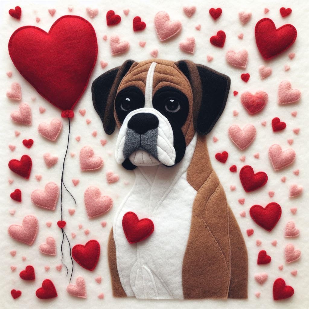 Felt Boxer Card
