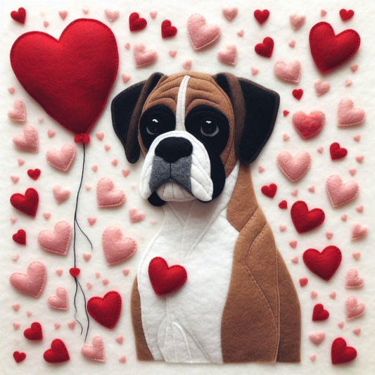 Felt Boxer Card