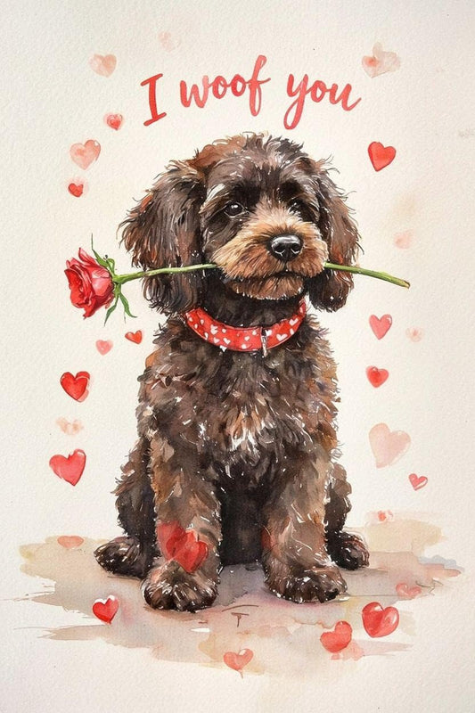 Cockapoo Valentine Card